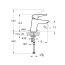 Vitra Solid S Bateria umywalkowa bez korka chrom A42440EXP - zdjęcie 3