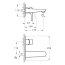 Vitra X-Line Bateria umywalkowa podtynkowa chrom A42399EXP - zdjęcie 2