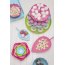 Zak Designs Patera na ciasta 20 cm, różowa/niebieska/zielona 2174-240 - zdjęcie 2