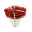 Zak Designs Rose Zestaw misek z pojemnikiem Rose 16x16x13 cm, czerwony/biały 1647-D840 - zdjęcie 2