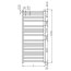 Zehnder Vision Grzejnik 117,6x50 cm pionowy zasilanie wodne black matt QV-120-050-05/M0557 - zdjęcie 2