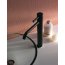 Zucchetti Pan Bateria umywalkowa podwyższona czarna matowa gofrowana ZP6218.N1 - zdjęcie 4