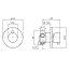 Zucchetti Simply Beautiful Przełącznik podtynkowy 5-drogowy 1/2" chrom Z94521 - zdjęcie 2