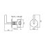 Zucchetti Simply Beautiful Zawór ścienny 1/2" chrom ZSB5729 - zdjęcie 2