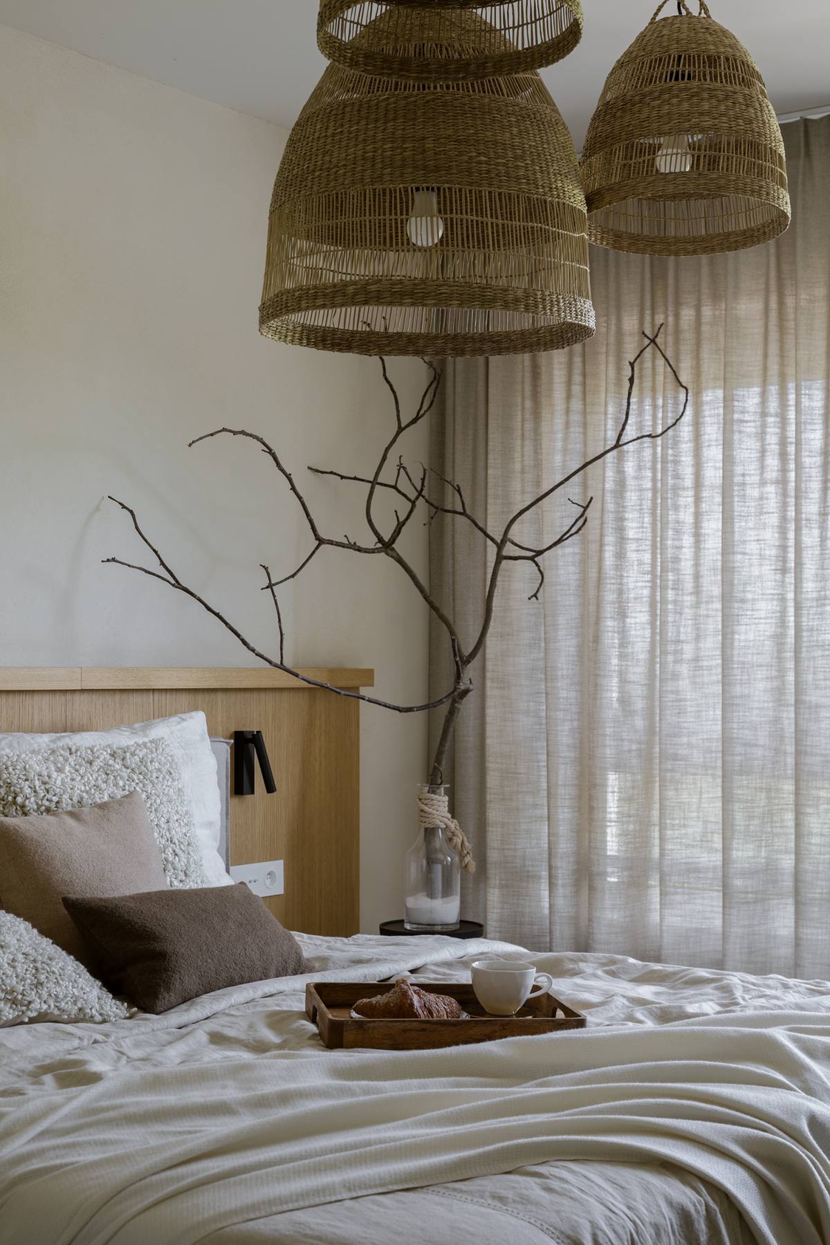 Mieszkanie 167 metrów w Dawidach Bankowych pod Warszawą sypialnia