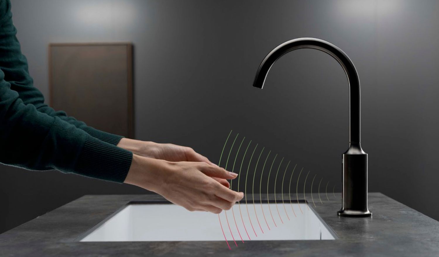 bateria bezdotykowa, dornbracht touchfree