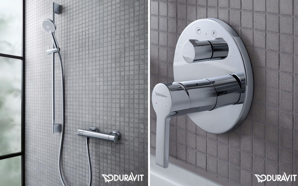 Duravit B.2 bateria prysznicowa termostatyczna - www.Lazienkarium.pl duravit b.2 armatura pod prysznic, duravit b2 baterie wannowe, duravit b.2 zestaw prysznicowy