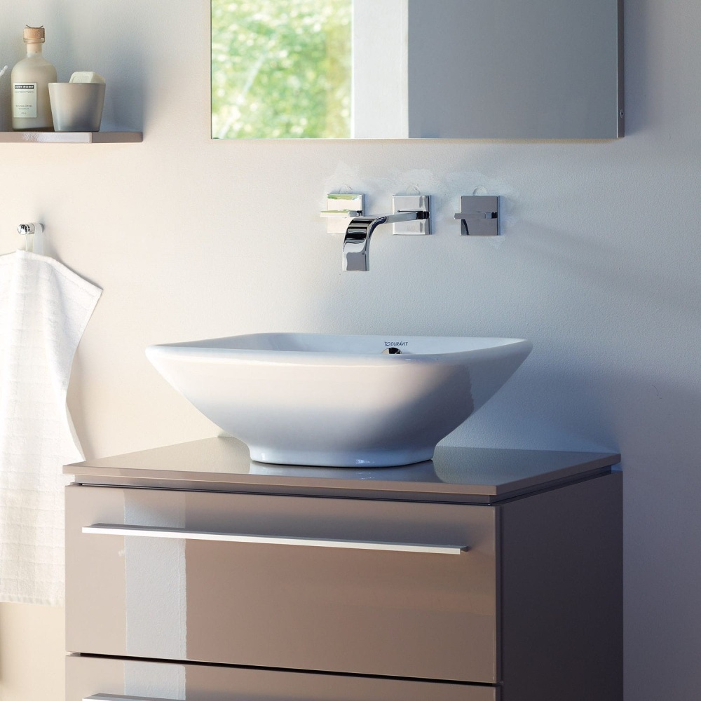 Duravit Bacino kwadratowa umywalka do montażu na blacie - lazienkarium.pl duravit bacino umywalka kwadratowa, duravit bacino 0333420000, duravit bacino kwadratowa umywalka