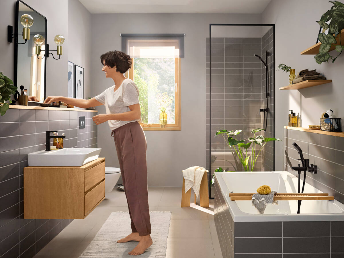 Aranżacja łazienkai z Hansgrohe Rebris - www.Łazienkarium.pl Hansgrohe rebris, Hansgrohe rebris s, Hansgrohe rebris E