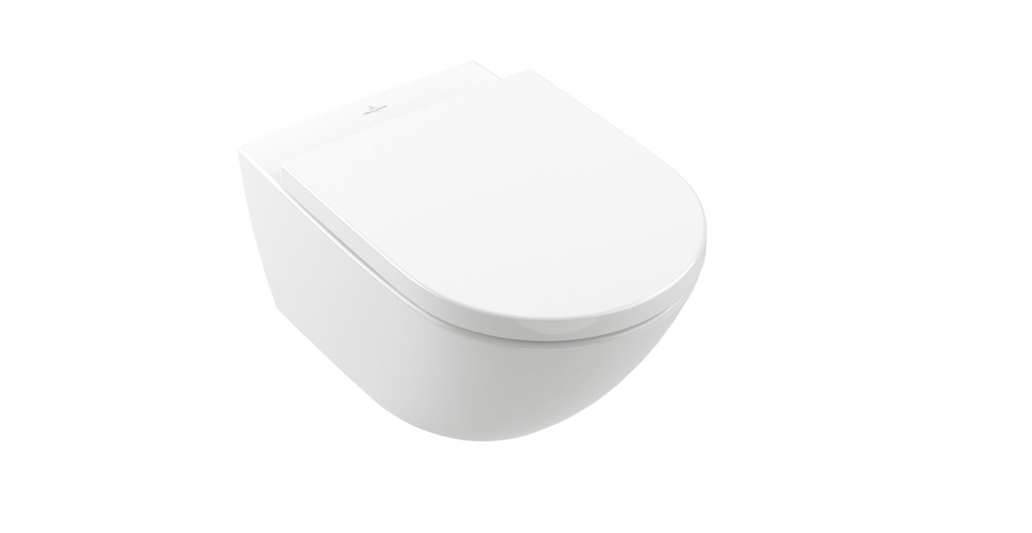 Villeroy&Boch Subway 3.0 zestaw miska WC i deska wolnoopadająca - www.Łazienkarium.pl miska WC wisząca z deską wolnoopadającą,miska WC bez kołnierza z deską wolnoopadającą, miska WC podwieszana z deską wolnoopadającą