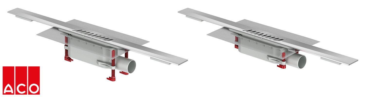 Budowa odpływu liniowego ACO ShowerDrain S+ - www.Łazienkarium.pl aco showerdrain s+ montaż, montaż odpływu liniowego, odpływ liniowy montaż