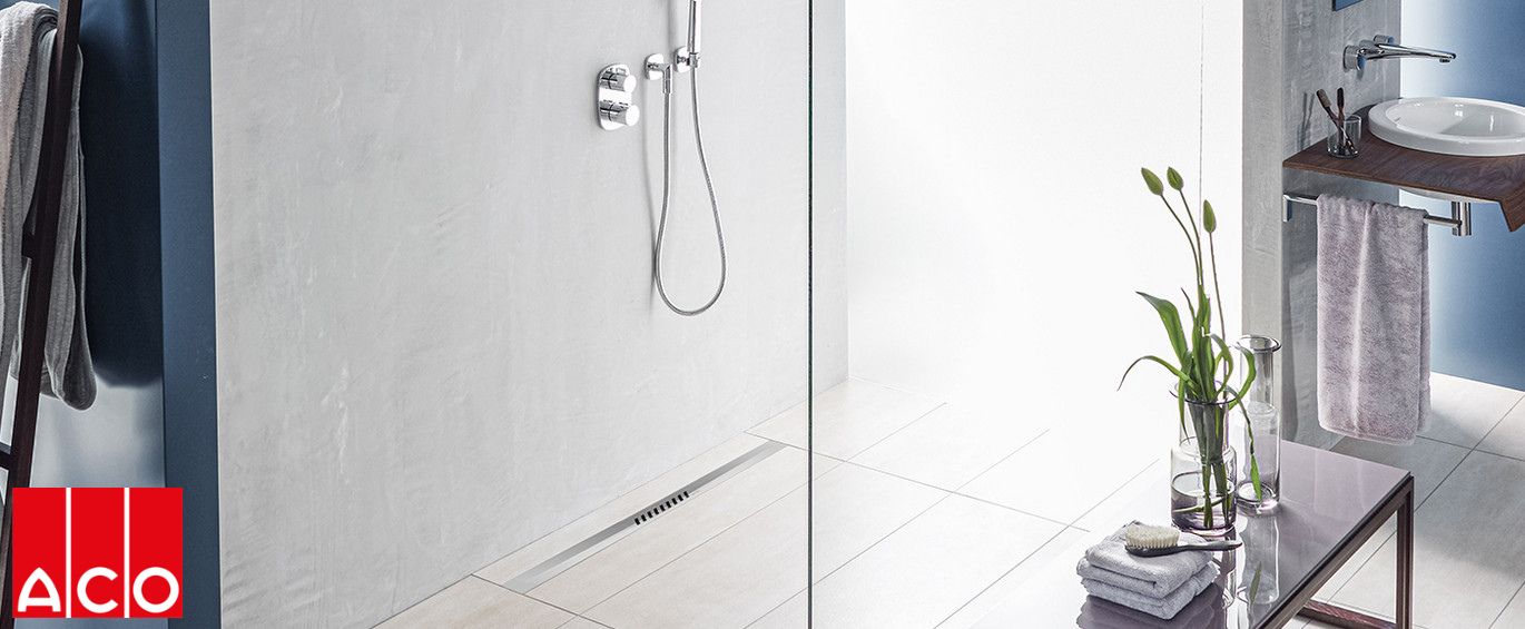 Prysznic walk-in z odpływem liniowym ACO ShowerDrain S+ - www.Łazienkarium.pl aco showerdrain s+, aco showerdrain s+ odpływ, odpływ aco showerdrain s+