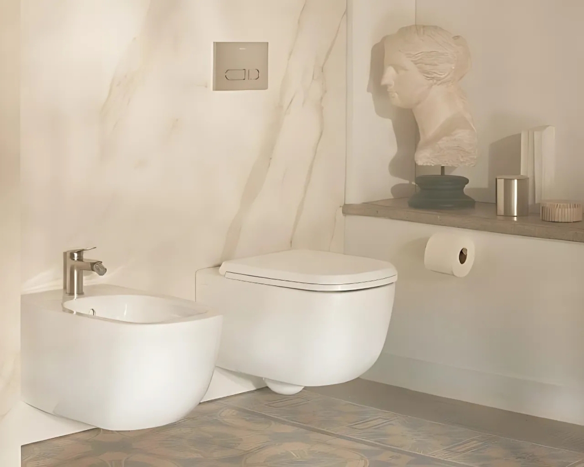 Duravit Auren Toaleta WC wisząca bez kołnierza biała