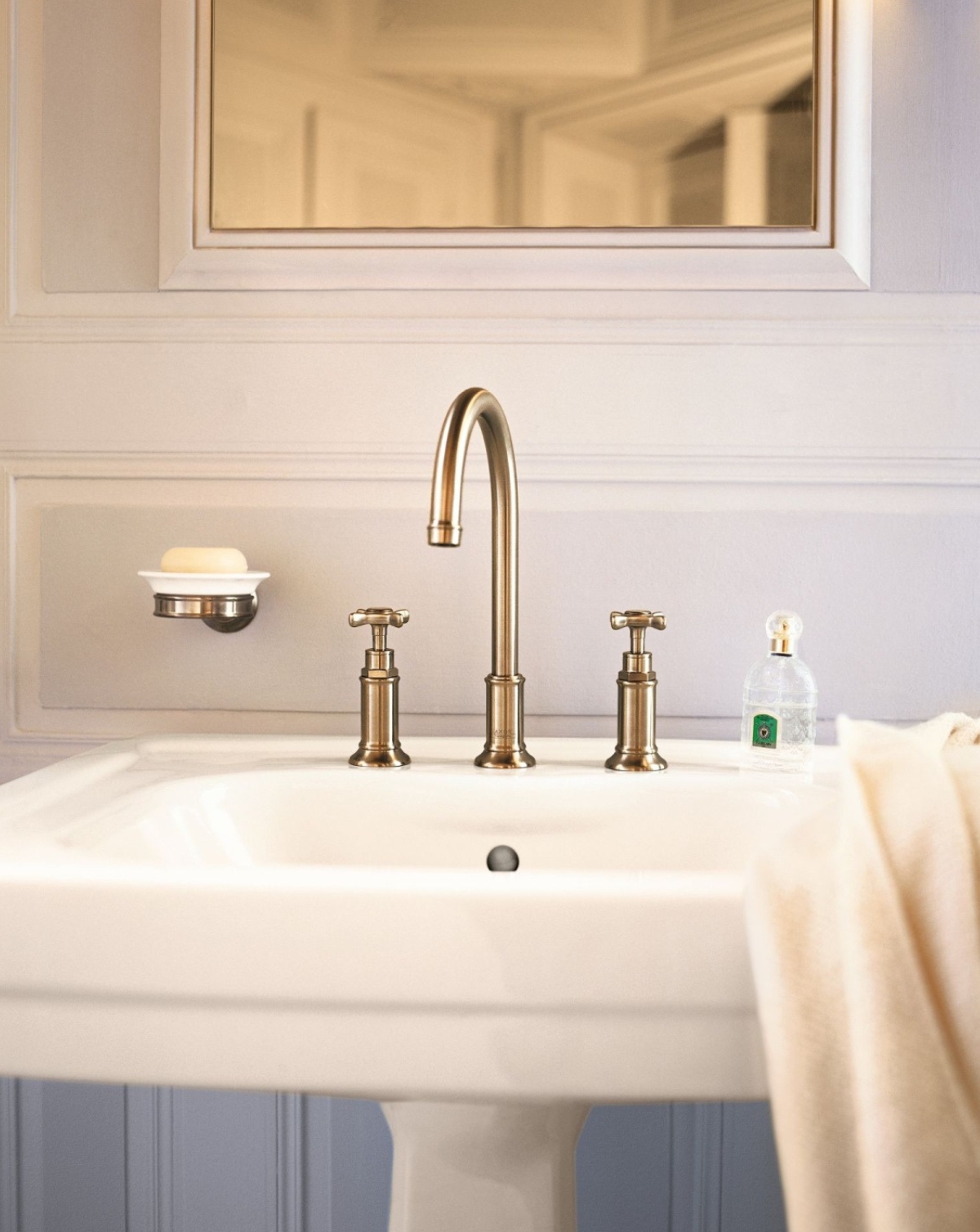 Axor Montreux Baterie umywalkowa brąz szczotkowany