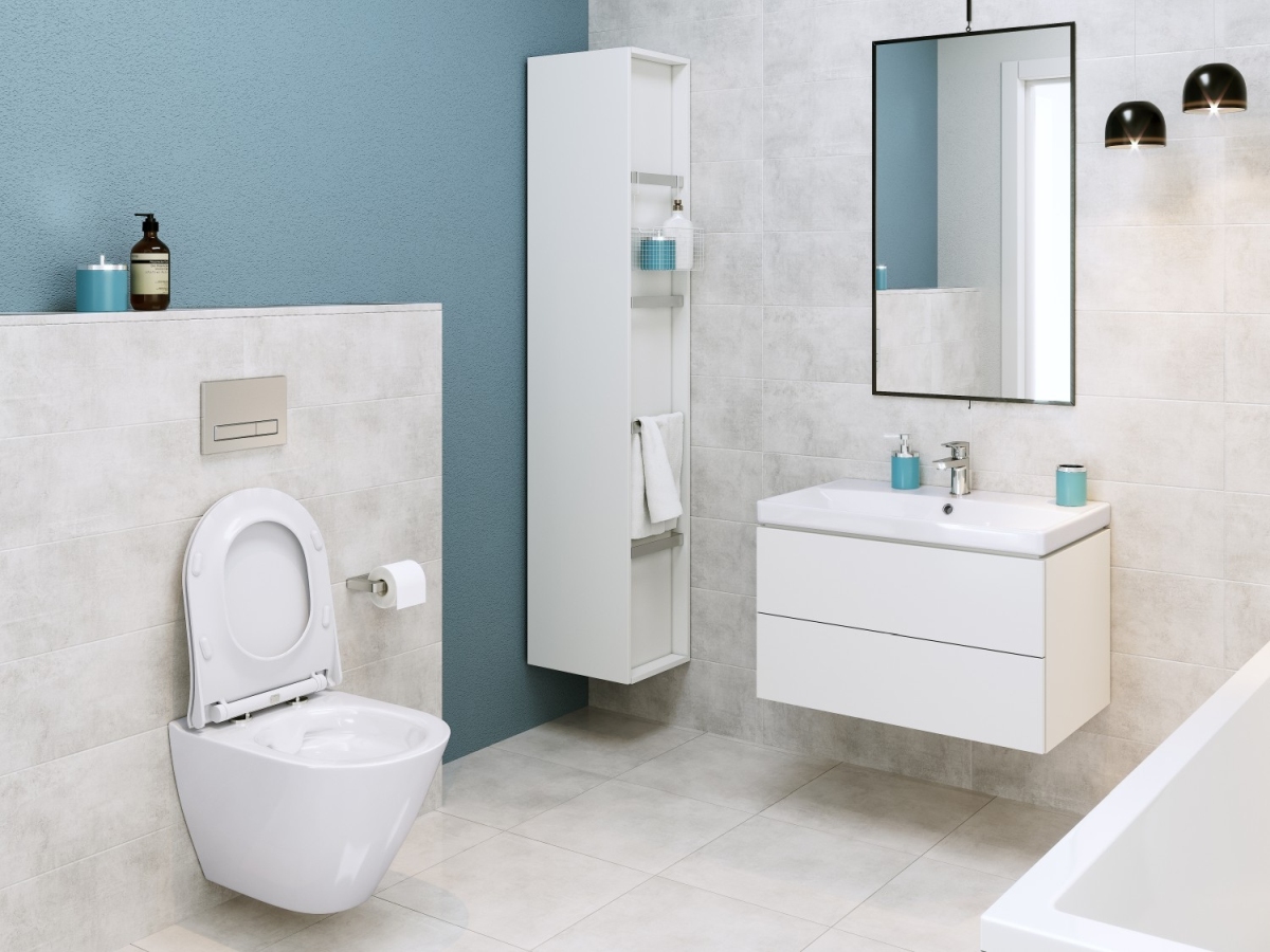 Cersanit City Oval Miska WC podwieszana biała