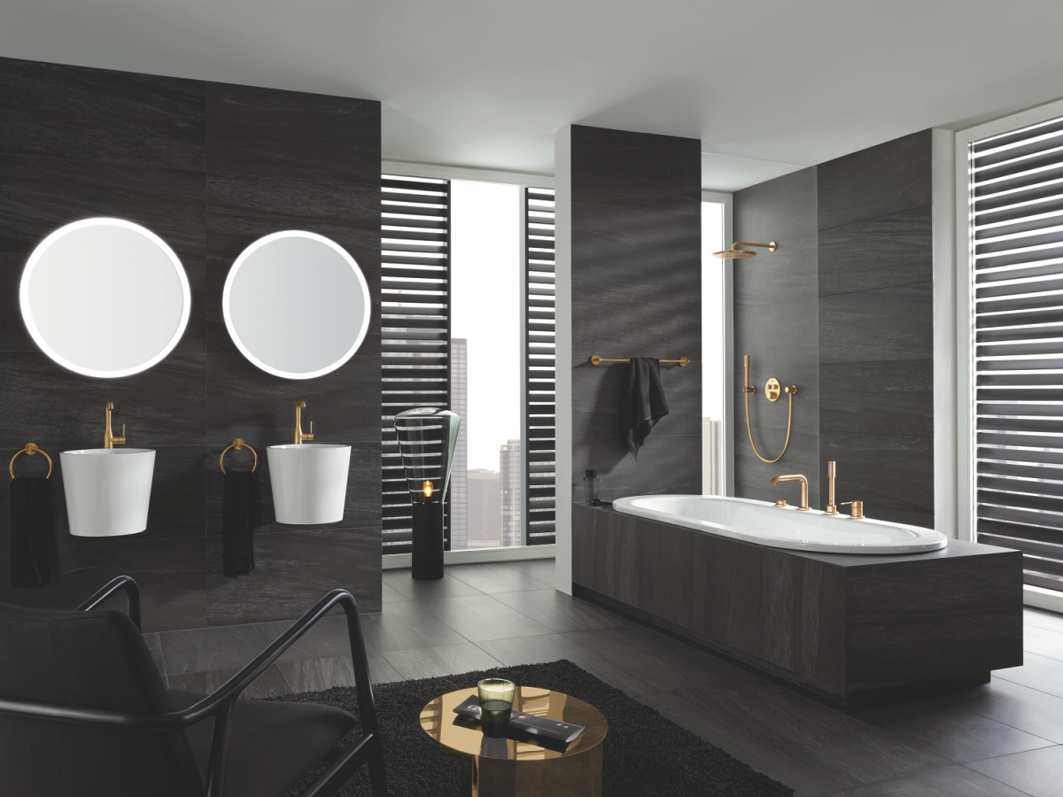 Grohe Essence Bateria nawannowa cool sunrise