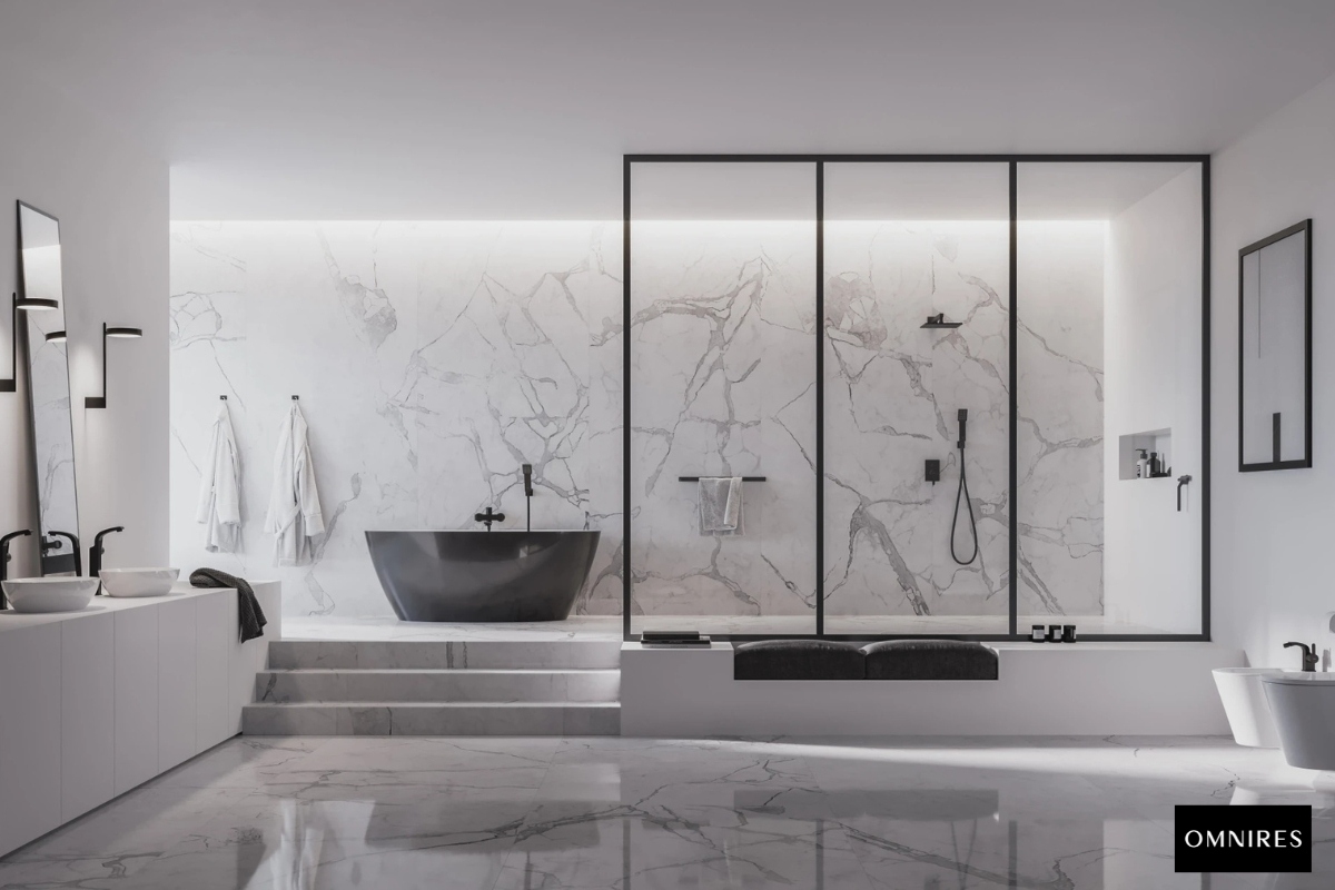 OMNIRES SIENA M+ Umywalka nablatowa biała