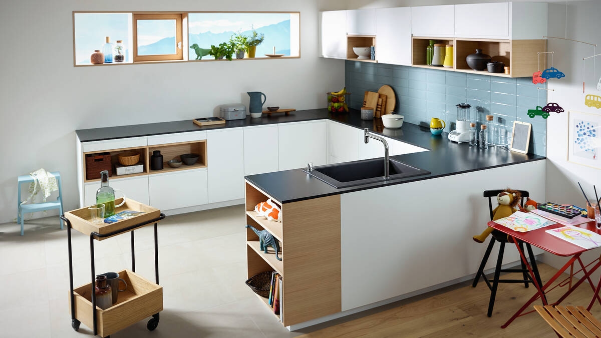 Hansgrohe S51 Zlew jednokomorowy czarny