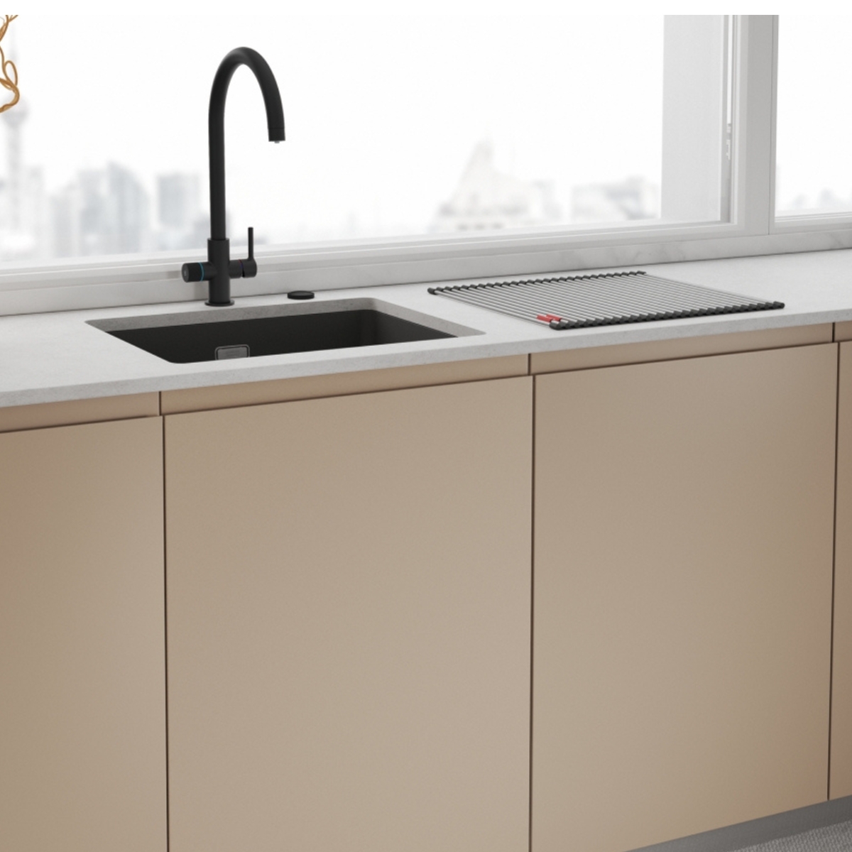 Franke Line Clear Water 2.0 J Bateria kuchenna z funkcją filtrowania wody czarny mat