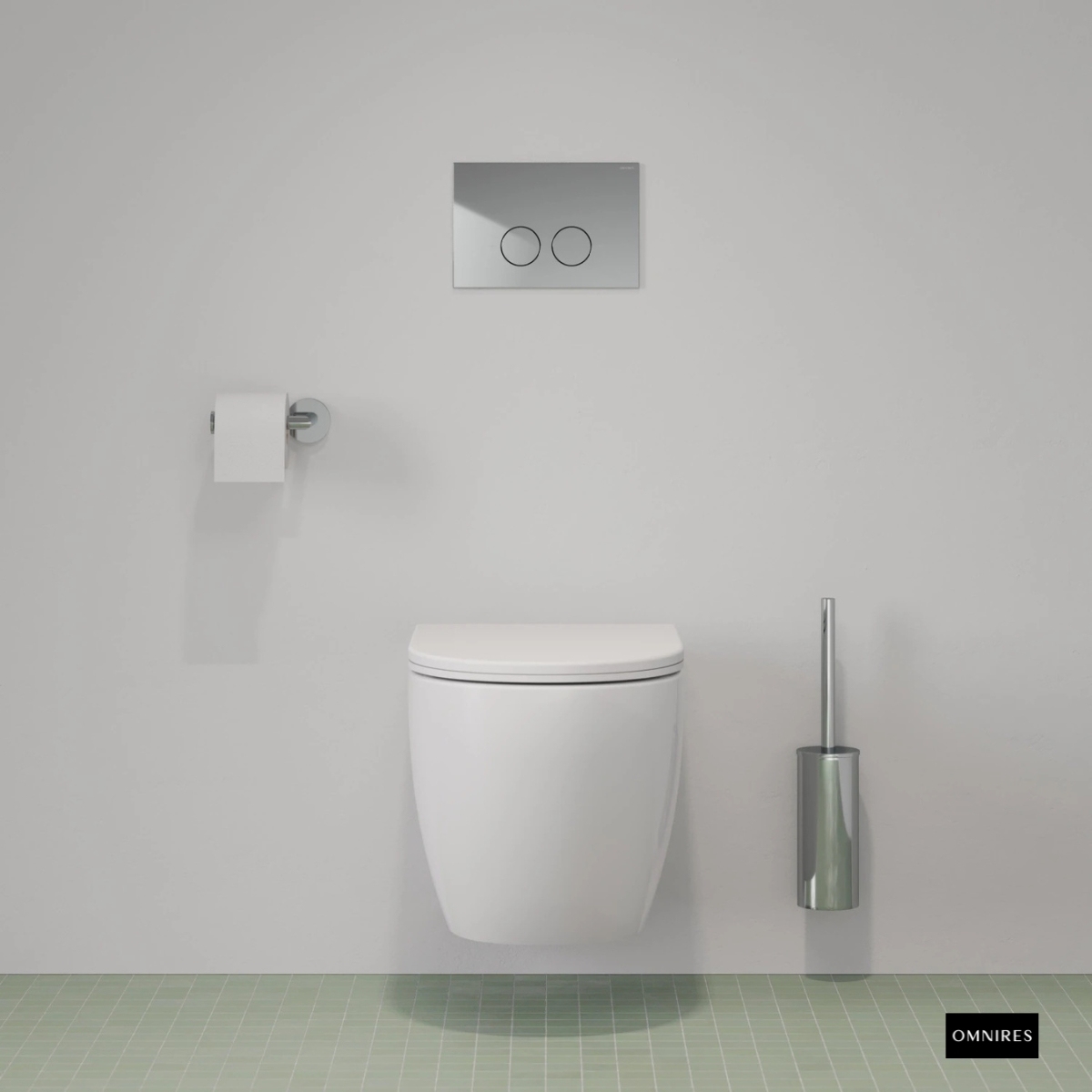 OMNIRES FLUSH SET Stelaż podtynkowy STRONGFRAME z przyciskiem chrom