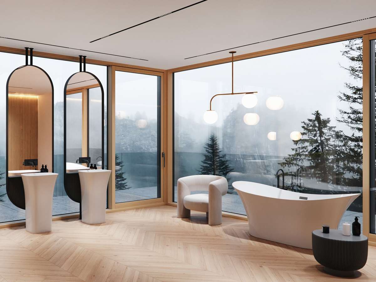 Besco Amber Wanna wolnostojąca biała