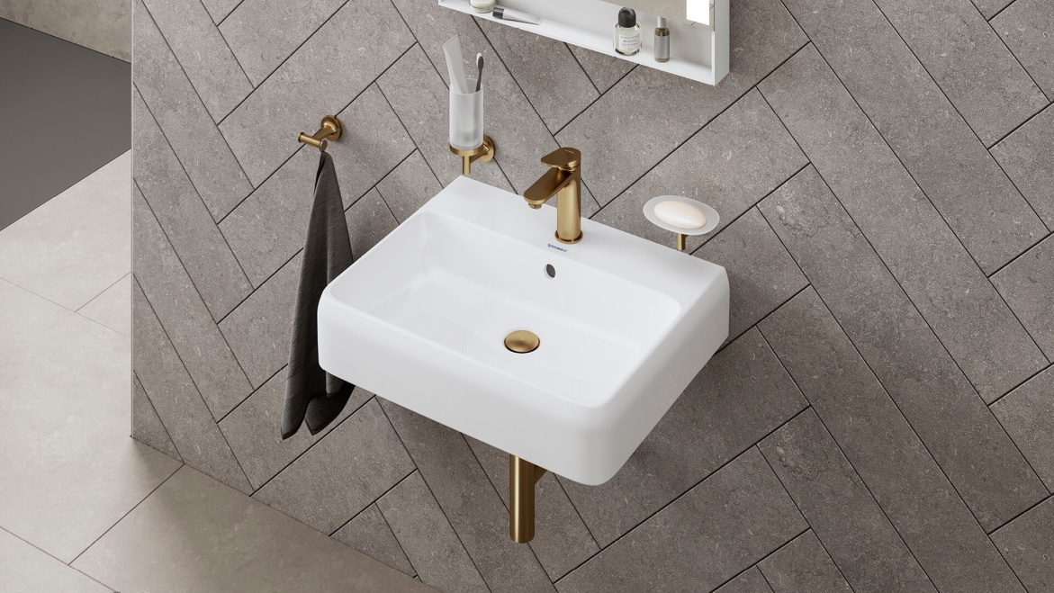 Duravit wave bateria umywalkowa brąz szczotkowany - www.Łazienkarium.pl Duravit wave bateria umywalkowa brąz szczotkowany