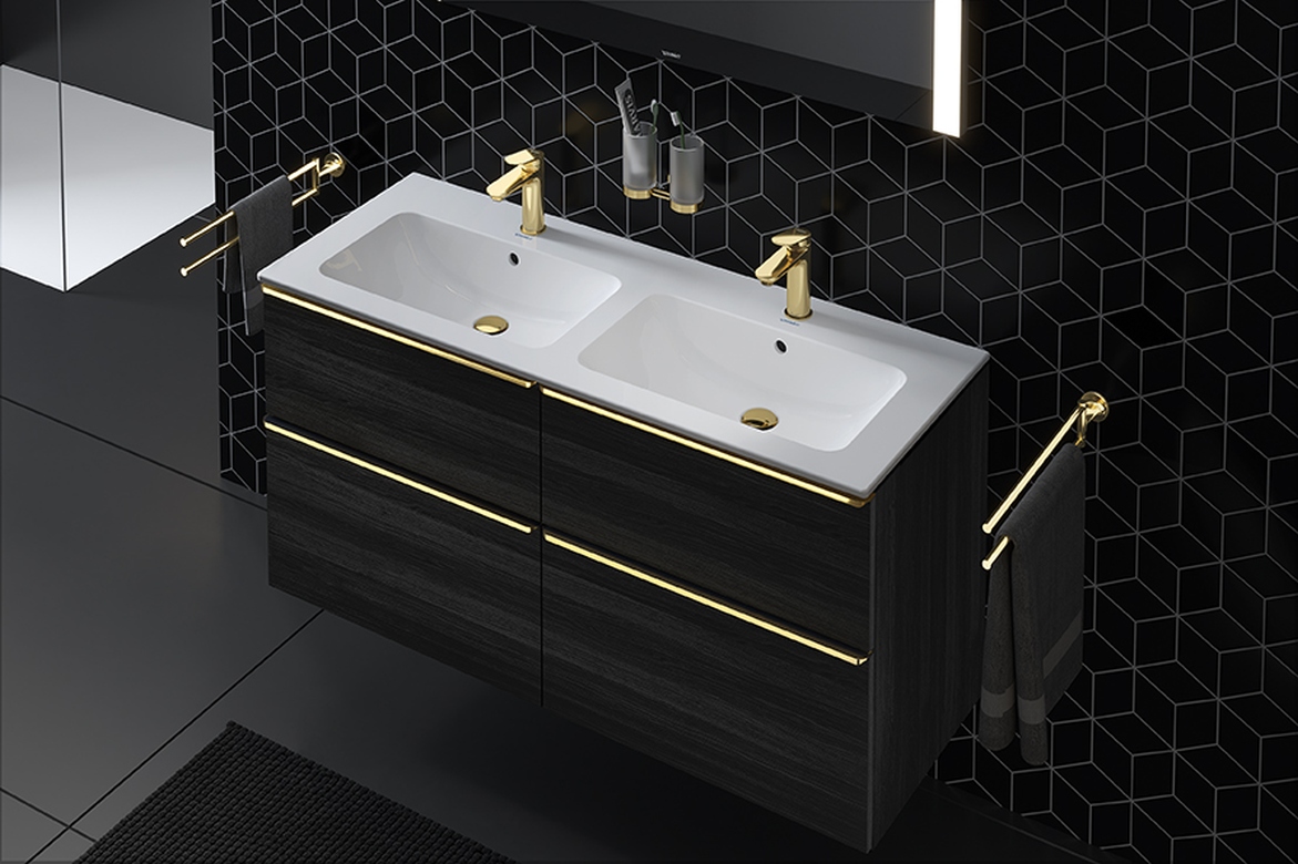 Duravit Wave Bateria umywalkowa złota - www.Łazienkarium.pl Duravit Wave Bateria umywalkowa złota
