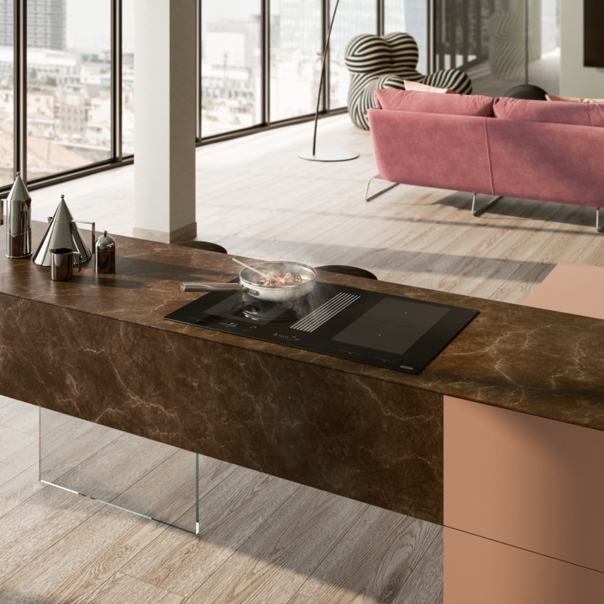 Franke Mythos 2gether Zestaw płyta indukcyjna z okapem czarna