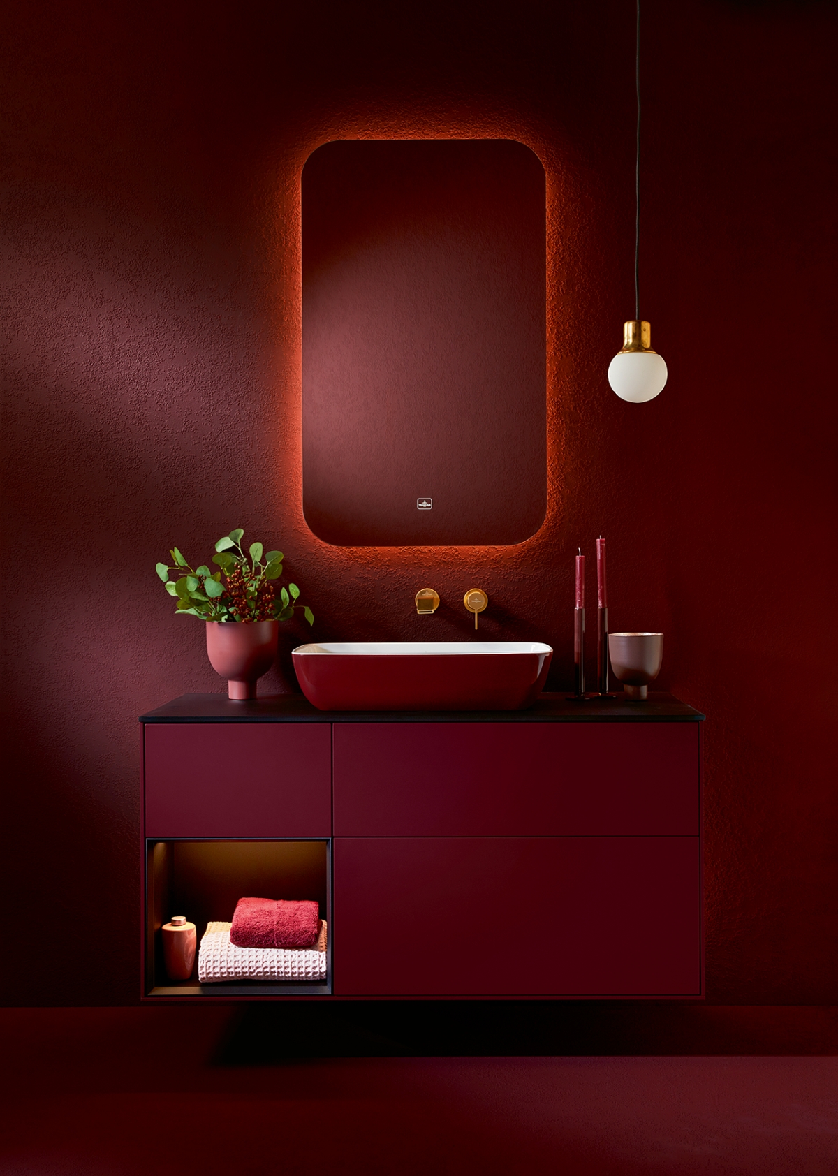 Villeroy&Boch Artis Umywalka nablatowa czerwona