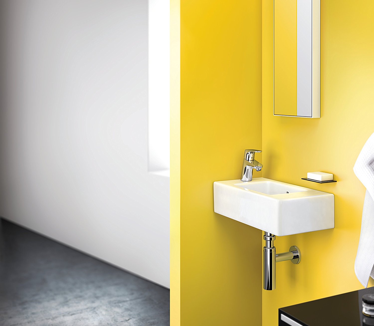 żółta lazienka, żółta łazienka, jak urządzić żółtą łazienkę 