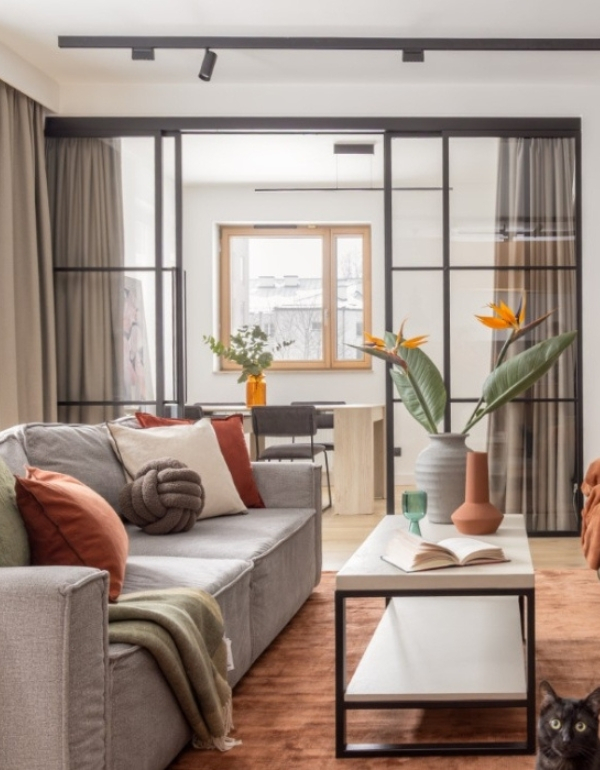 Połączyli dwa mieszkania w jedno. 110 m2 industrialnego stylu w Warszawie