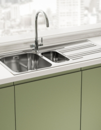 Nowy trend w kuchniach: jedna bateria, trzy funkcje. Dzięki FRANKE Lina Clear Water 2.0 zrezygnujesz z wody butelkowanej