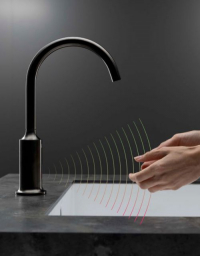 Bateria bezdotykowa Dornbracht Touchfree w ekskluzywnym wydaniu