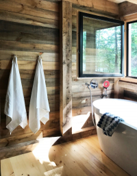 Wanna Duravit Starck i Remote Lake Cabin w naturalnej odsłonie